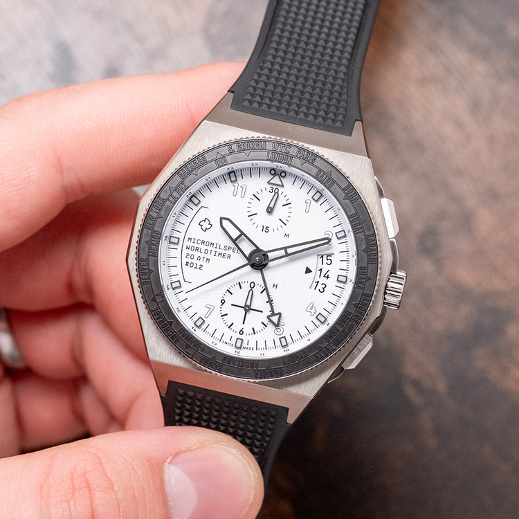 2026 Micromilspec Worldtimer White Dial Automatic 42mm