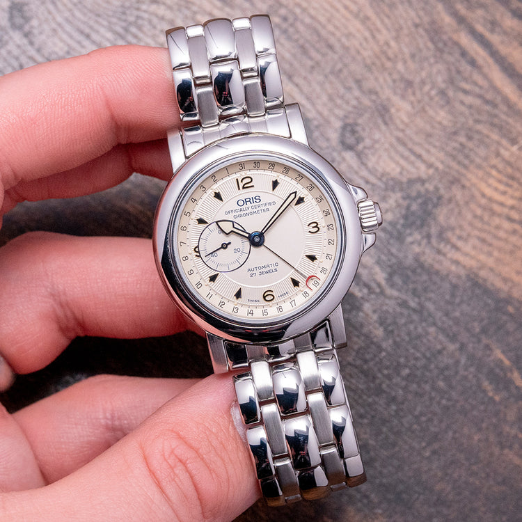 2000s Oris 'Chronometer' Pointer Date 35mm 7467B