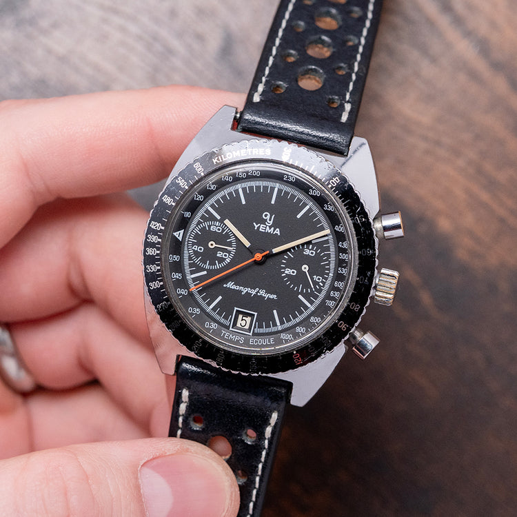 1970s YEMA Meangraf Super Chronograph Valjoux 7734 38.5mm