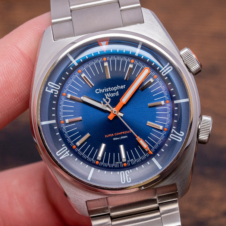 2021 Christopher Ward C65 Super Compressor Blue 41mm