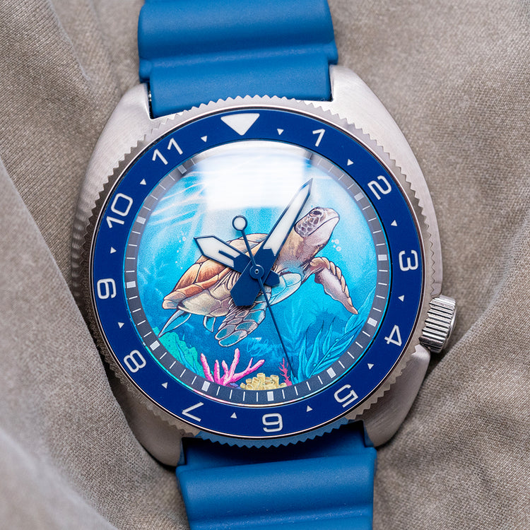 2025 Islander Automatic Blue 'Turtle' Dive Watch 43mm #ISL-301
