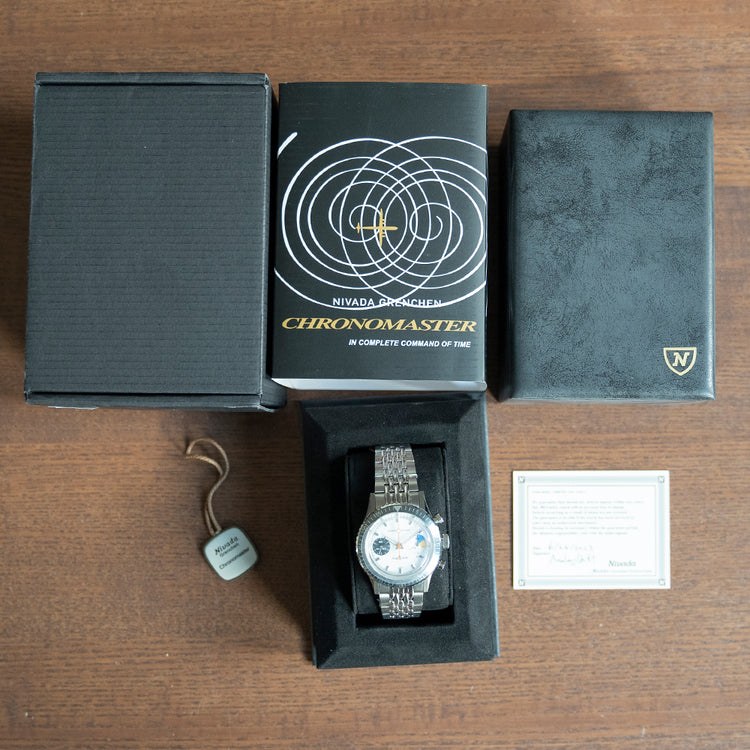Unworn Nivada Grenchen x Analog:Shift Chronomaster 'Big Eye'