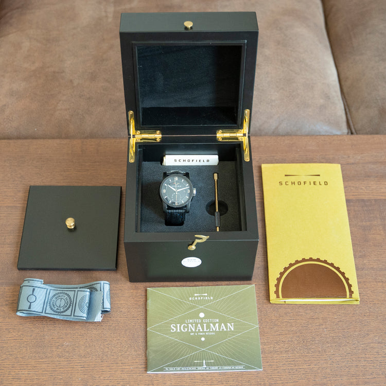 2013 Schofield Signalman DLC GMT PR Black Limited to 100