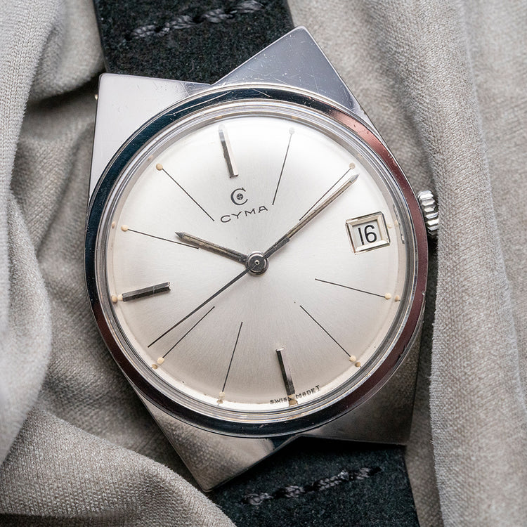 1960s CYMA Executive Automatic 'Bow Tie' 32mm