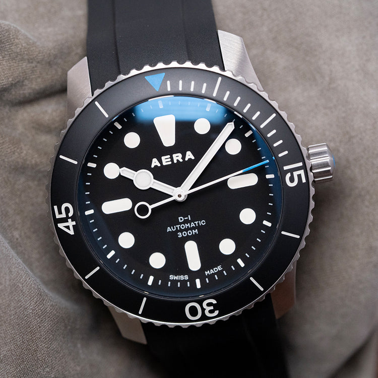 2025 Aera D-1 Diver Black Dial Automatic 300M 44mm