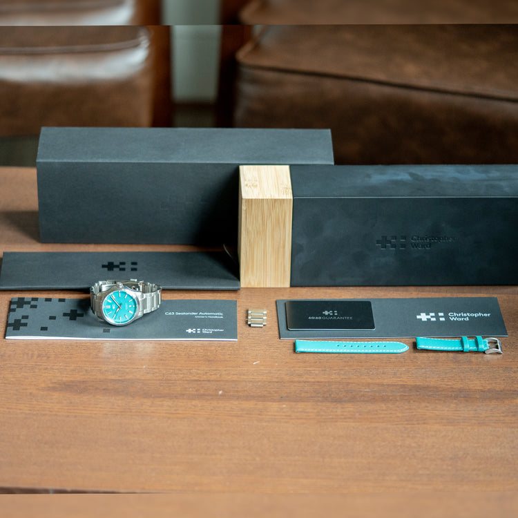 2022 Christopher Ward C63 Sealander Lucerne Blue LE 39mm