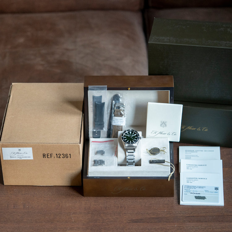 2021 H. Moser and Cie Pioneer Centre Seconds Green Collective C.02