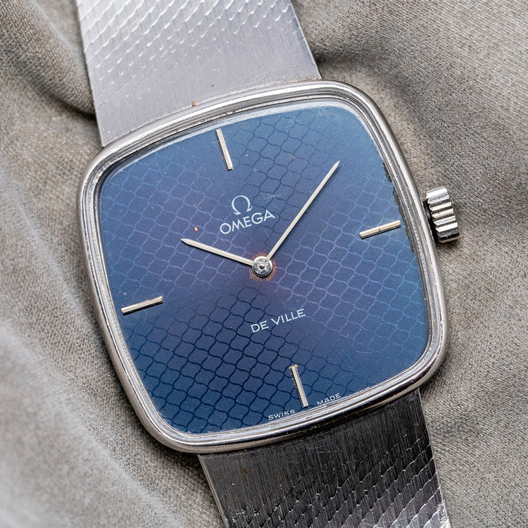 1978 Omega De Ville Blue 'Mosaic' Dial Mechanical 311.0165
