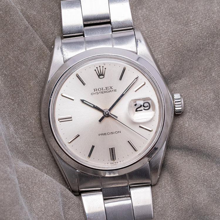 1970 Rolex Oysterdate Precision on Bracelet 34mm 6694