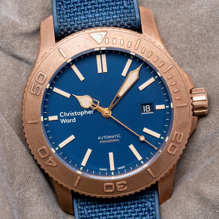 2020 Christopher Ward C60 Trident Pro 600 Bronze 43mm