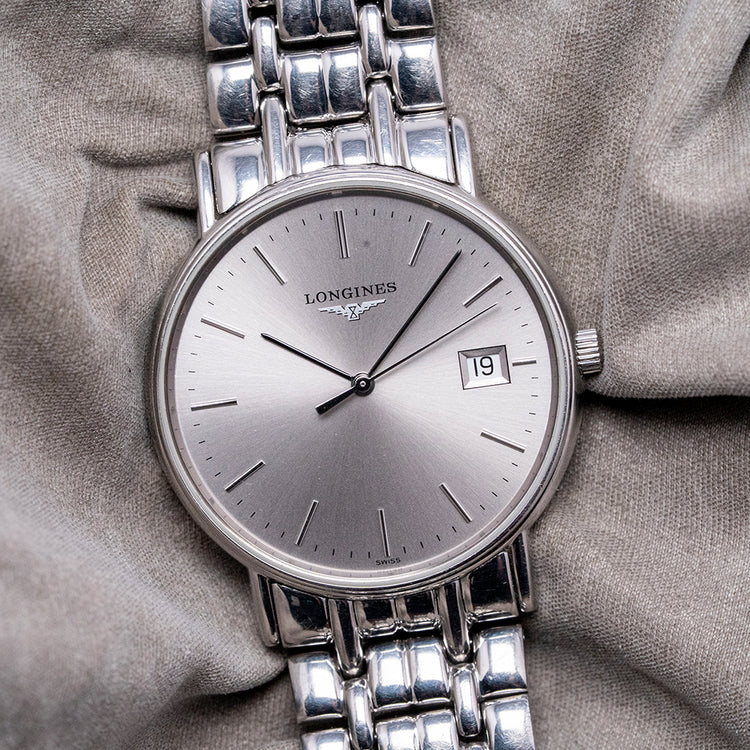 2000s Longines Grand Classic Silver Quartz 33mm L4.720.4