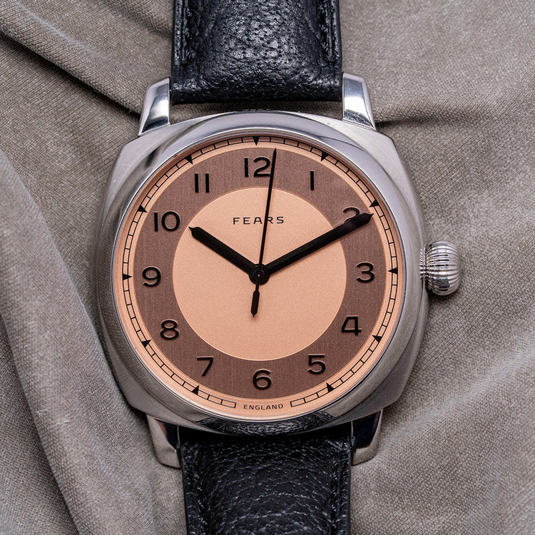 2024 Fears Brunswick 40mm Copper Salmon Automatic