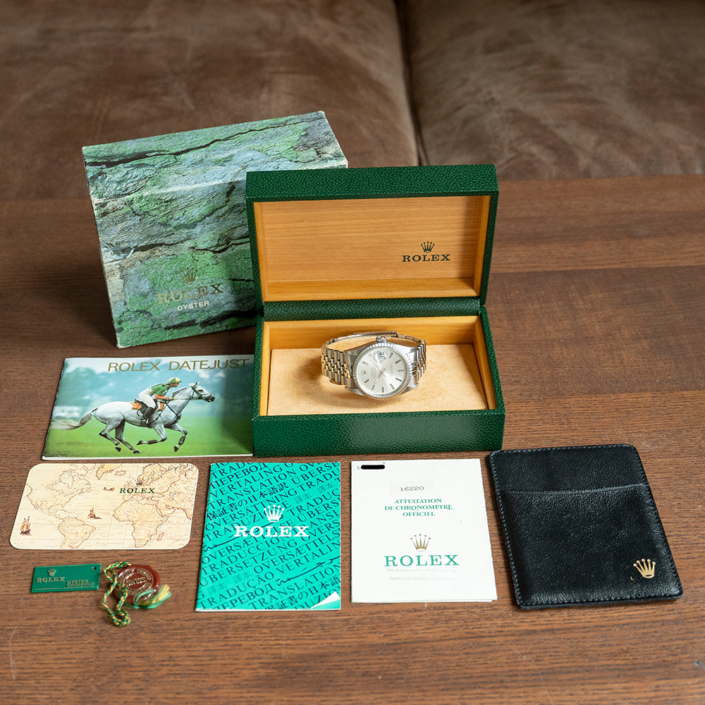 1990 Rolex Datejust 36mm on Jubilee 16220 Box Papers