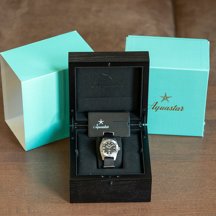 2023 Aquastar Model 60 Re-Edition 37mm Black Dial