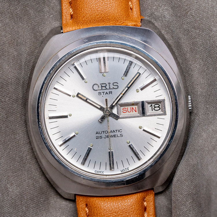 1970s Oris Star Automatic Day Date Cal. 648 KIF 37mm