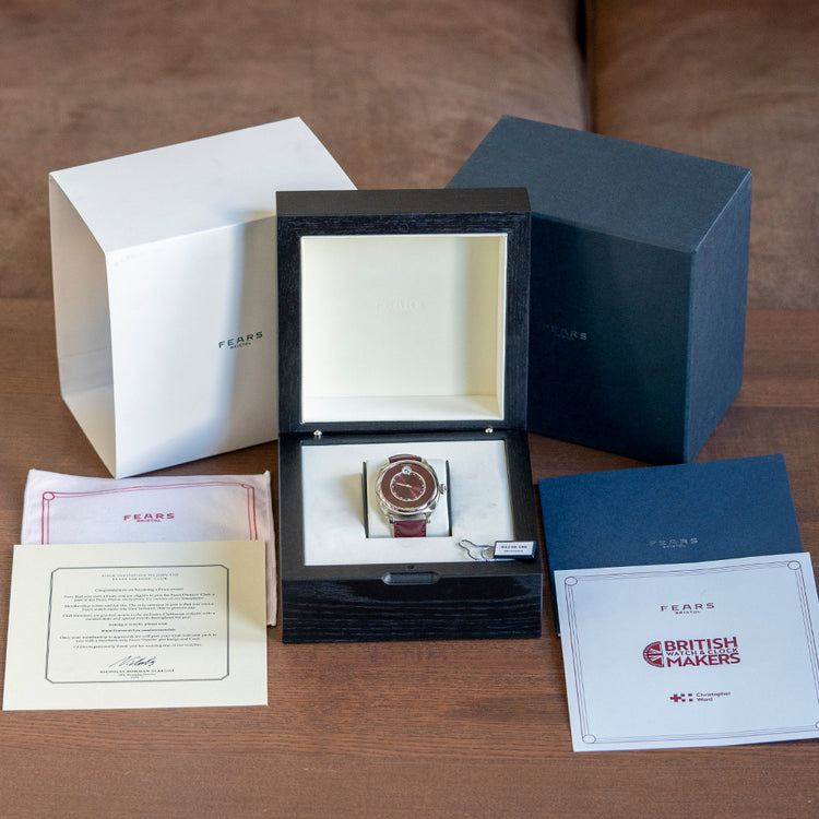 2023 Fears Christopher Ward Alliance 01 Jump Hour Red Dial