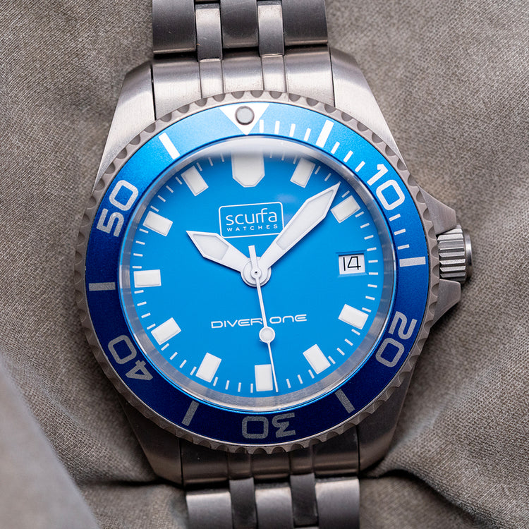 2021 Scurfa Diver One D1-500 Titanium Light Blue 40mm