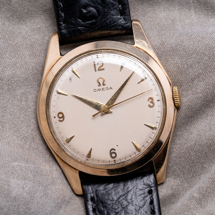 1954 Omega 'Calatrava' Cal. 420 9ct Gold Dennison Case 33mm