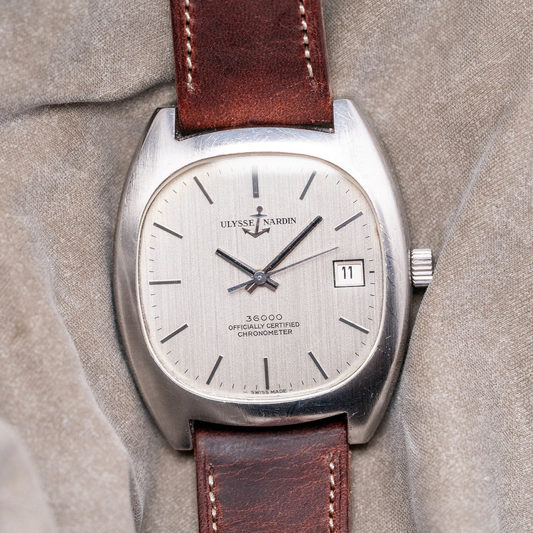 1970s Ulysse Nardin 36000 Chronometer 35mm Cushion Case
