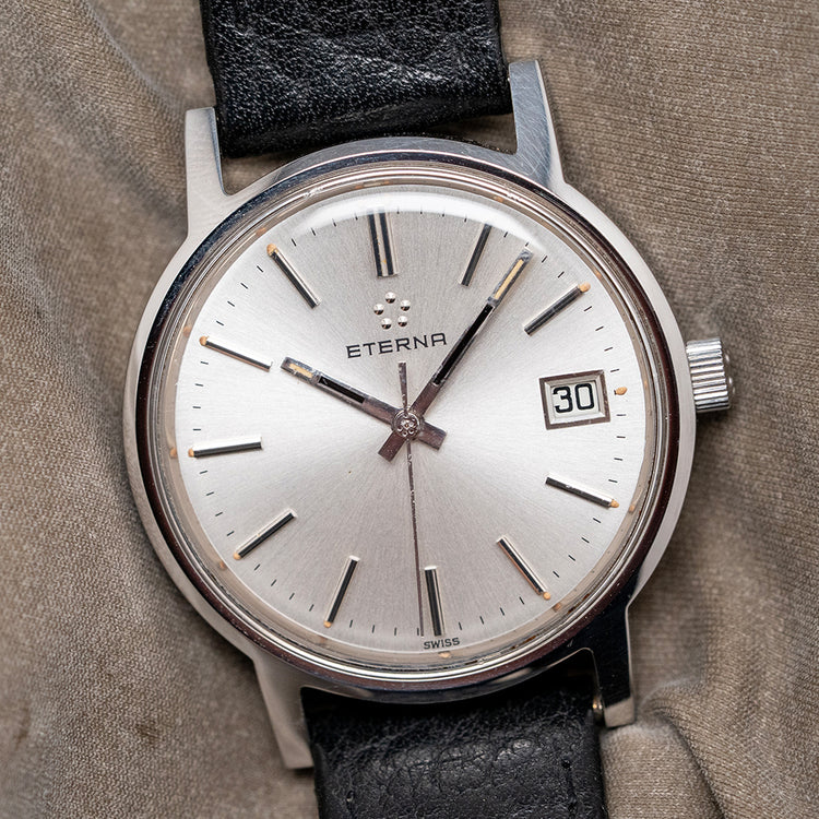 1977 Eterna Date Manually Wound Presentation Watch 35mm