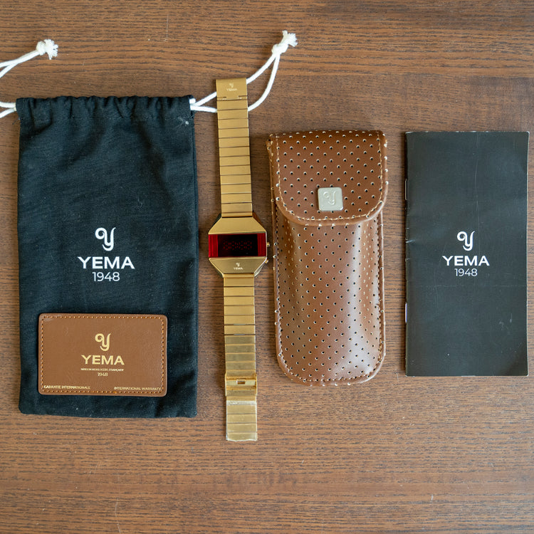 2022 Yema LED Yellow Gold Plated Retro YMHF1575-1AM