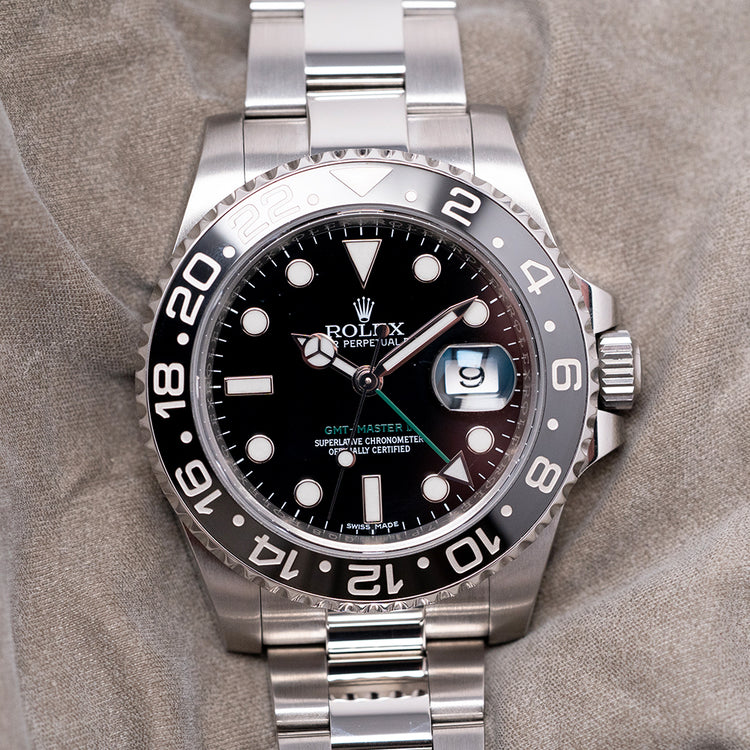 2017 Rolex GMT-Master II 40mm Black Discontinued 116710LN
