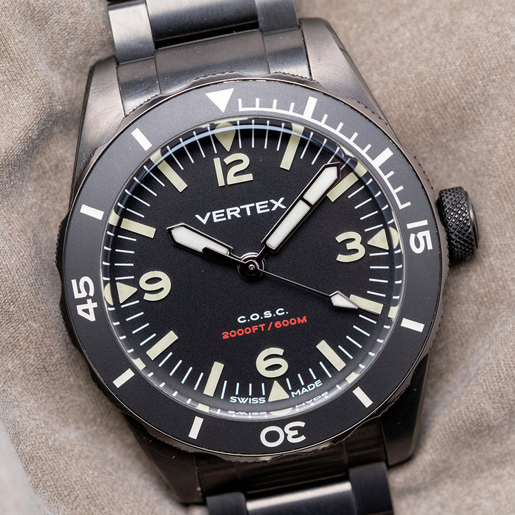 2022 Vertex M60C AquaLion No-Date Black DLC 40mm