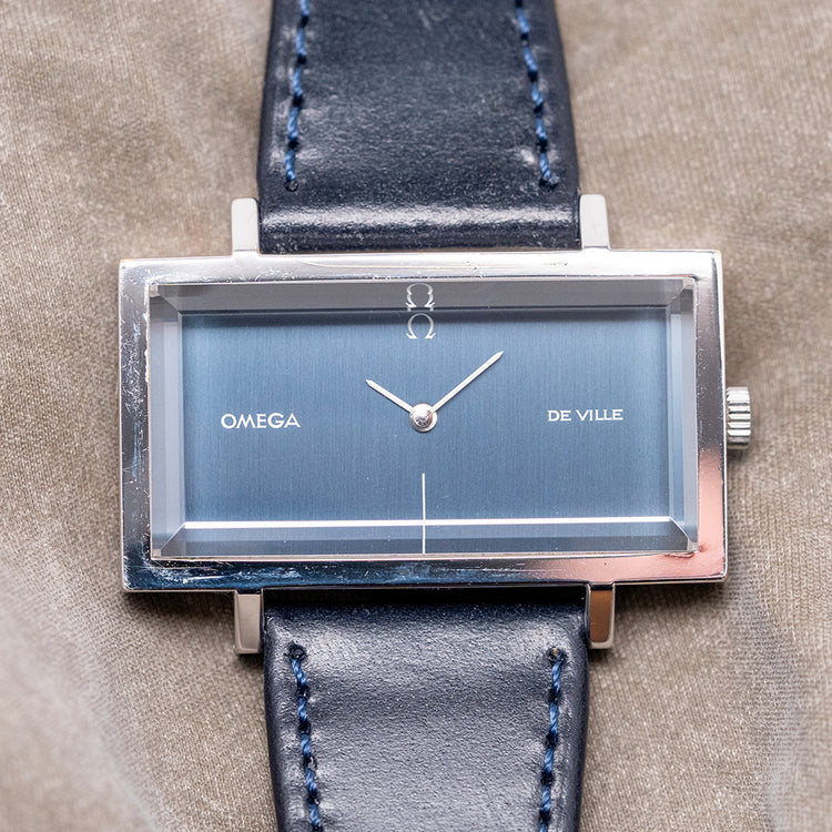 1972 Omega DeVille "Andrew Grima" Blue Dial Manual 511.0383