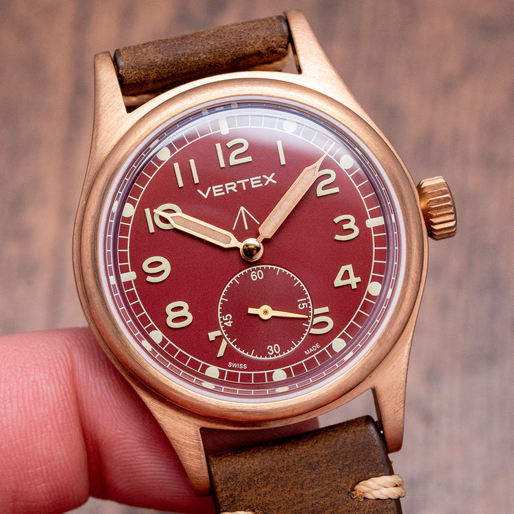 2024 Vertex M36 Armistice Day Red Dial Bronze Limited to 9