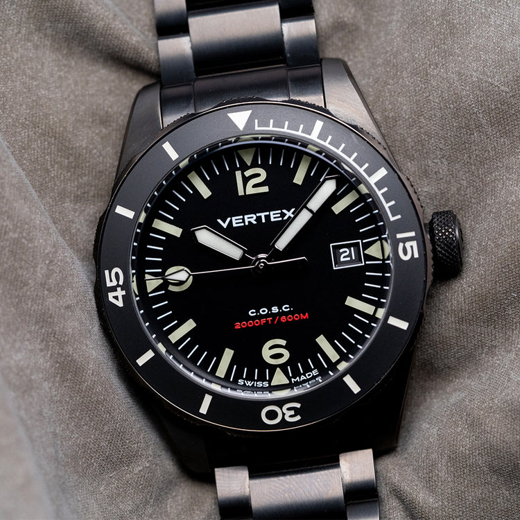 2024 Vertex M60 Aqualion DC Black Date Automatic 40mm