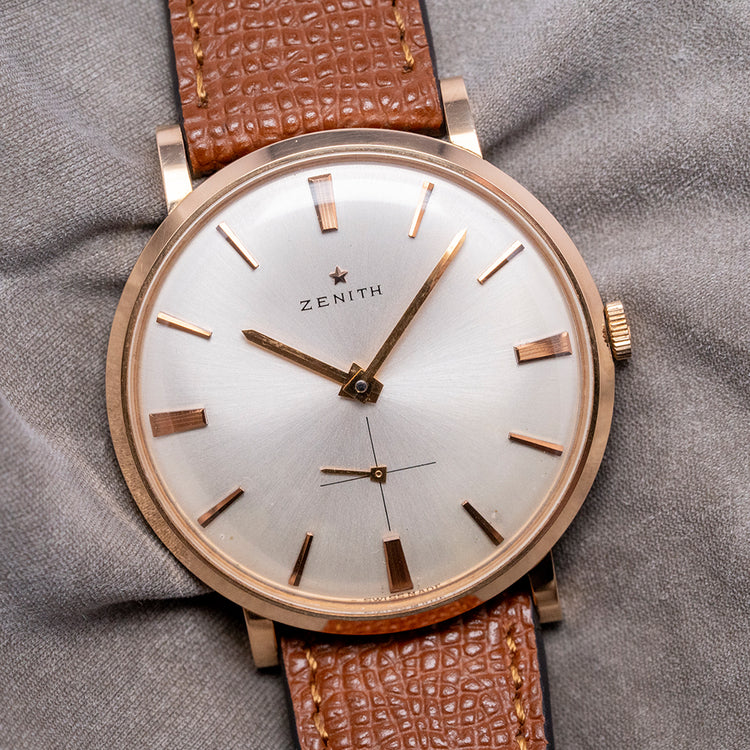 1950s Zenith 'Calatrava' 18ct Pink Gold Manual Cal. 2531 35mm