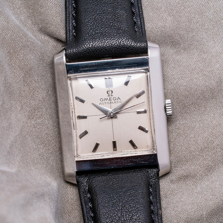 1961 Omega Automatic 'Tank' 28x35mm Steel Case 3999