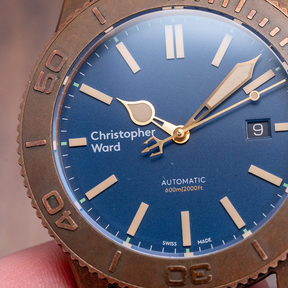 2018 Christopher Ward C60 Trident Pro 600 Bronze 43mm