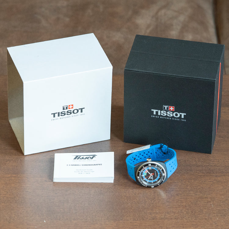 Unworn 2023 Tissot Sideral S Blue Carbon Powermatic 80