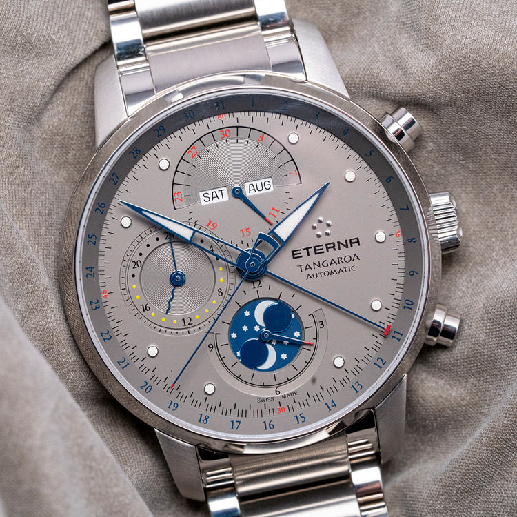 2014 Eterna Tangaroa Triple Calendar Moonphase Chrono 42mm