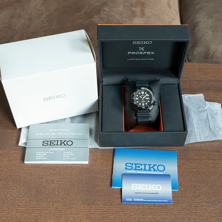 2018 Seiko Prospex “Ninja Turtle” Black Automatic SRPC49K1