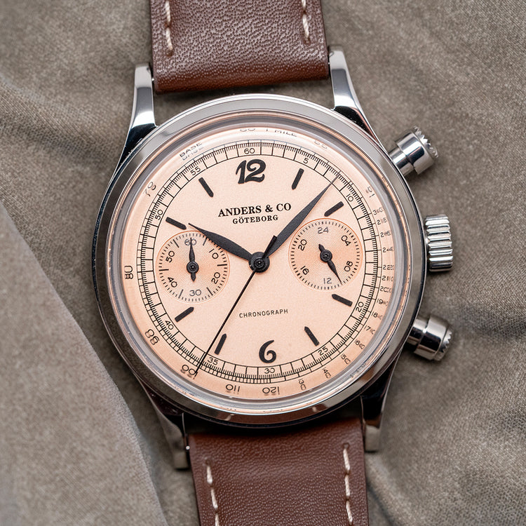 2025 Anders & Co AC1 Chronograph 'Rose' Dial 38mm