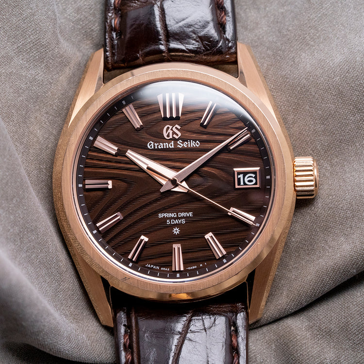 2022 Grand Seiko 18ct Rose Gold 'Tree-Rings' SLGA008J 40mm Limited