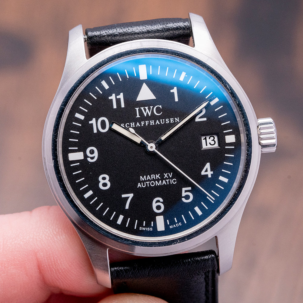 2005 IWC Pilot Mark XV on Leather Strap 38mm IW3253