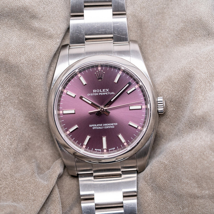 2016 Rolex Oyster Perpetual 34mm 'Red Grape' 114200