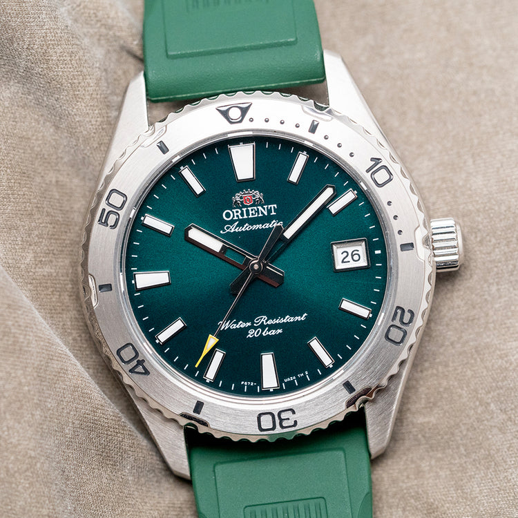 2026 Orient Mako 40mm Automatic Green Dial on Strap