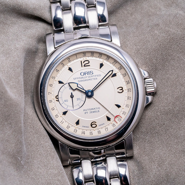 2000s Oris 'Chronometer' Pointer Date 35mm 7467B