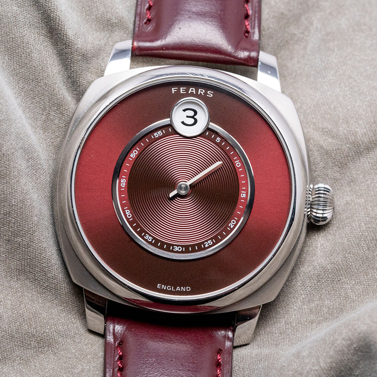 2023 Fears Christopher Ward Alliance 01 Jump Hour Red Dial