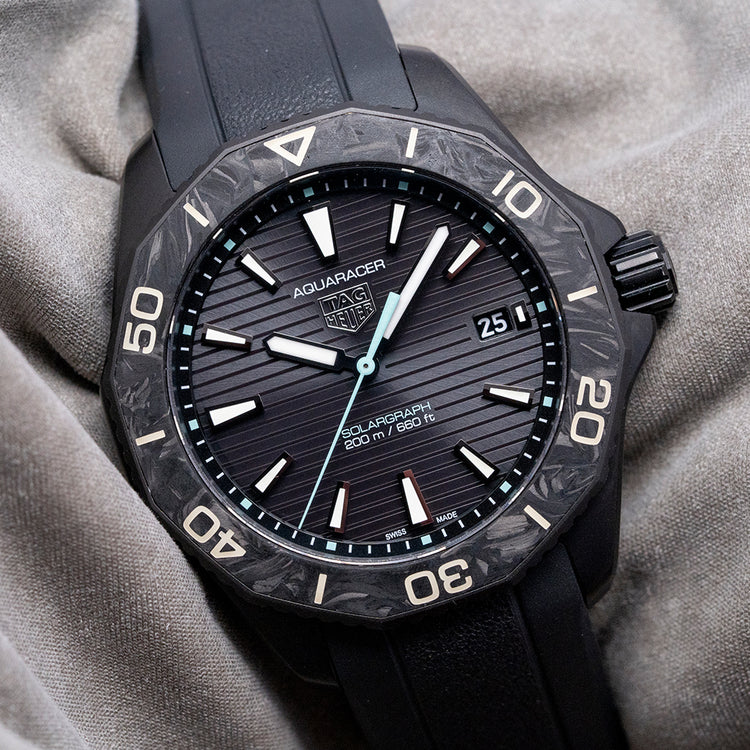 2023 TAG Heuer Aquaracer Solargraph Black DLC 40mm