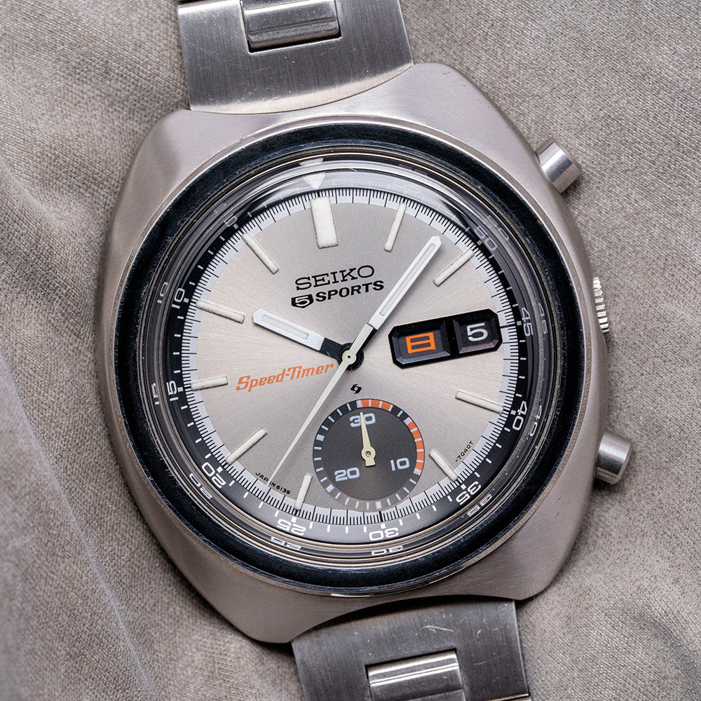 1971 Seiko 5 Sports SpeedTimer Chronograph 41mm 6139-7020