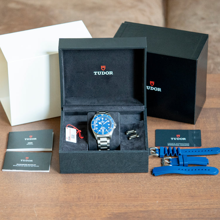 2022 Tudor Pelagos Blue Titanium on Bracelet 25600TB