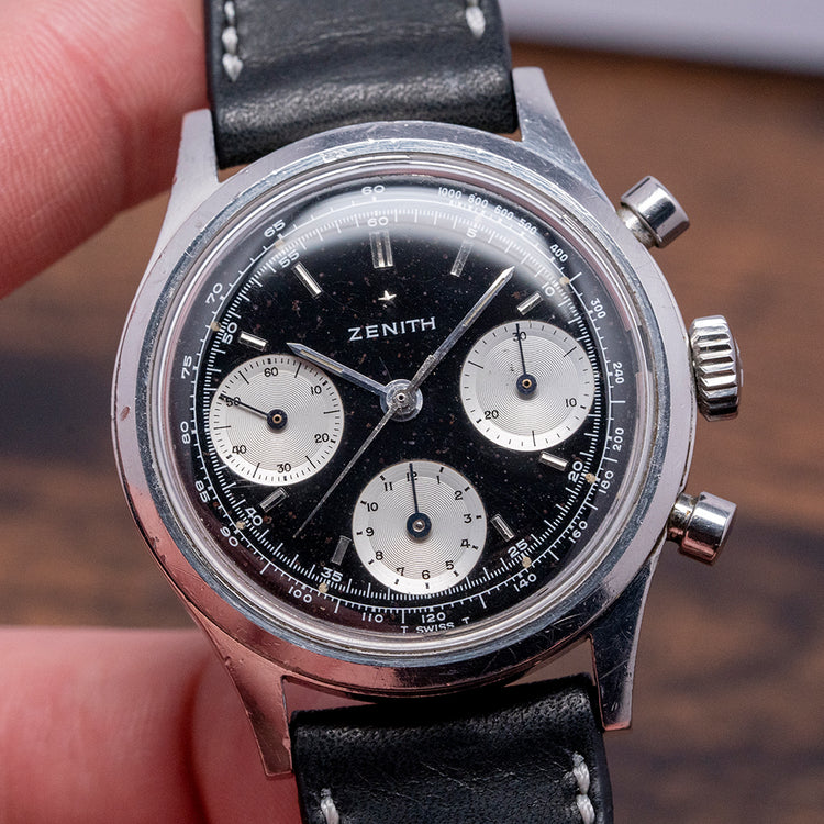 1960s Zenith Black Chronograph Cal. 146 HP 38mm AH2711