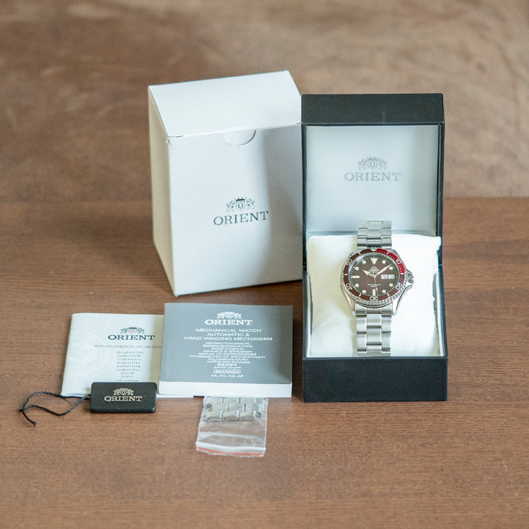 2022 Orient Kamasu Mako III Red/Brown Auto RA-AA0814R19B