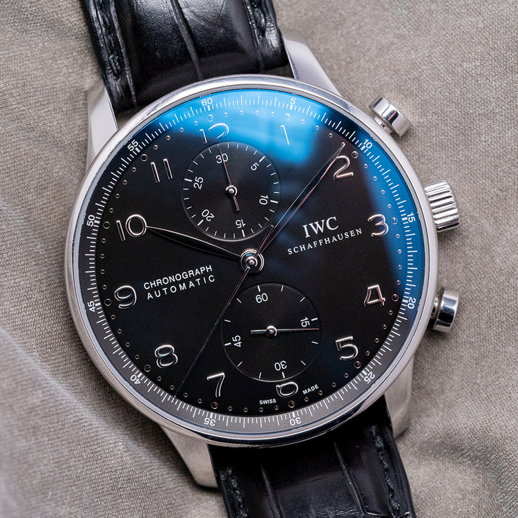 2012 IWC Portuguese Chronograph Black IW371447