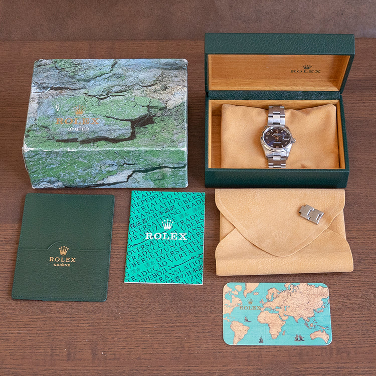 2000 Rolex Oyster Perpetual Date 15200 Blue Arabic